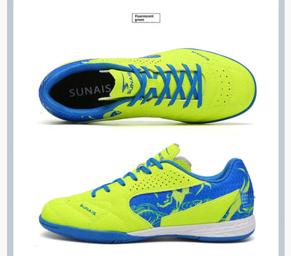 SUNAIS IN Chaussures de football en salle à semelle plate antidérapante pour terrains en bois/ciment 835233
