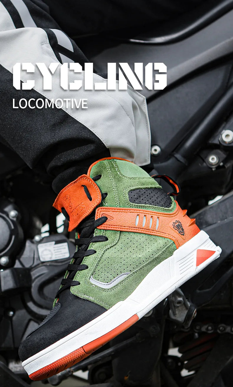 Motorcycle Boots 2026 New Men and Women Motorbike Riding Shoes Breathable Biker Boots Motorboats Motorcycle Shoes Boots