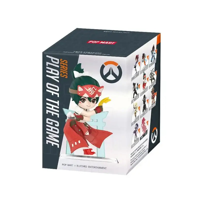 POP MART Seria Overwatch „Play of The Game” – Cutie surpriză originală cu conținut aleatoriu – Figurine drăguțe de anime, ornamente și figurine de acțiune