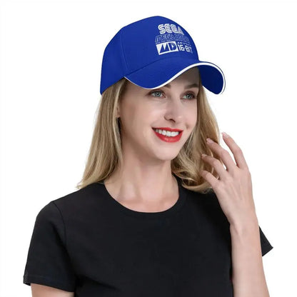 Sega Mega Drive Genesis Japanese Vinyl Baseball Cap Outdoor Sun Hat Sandwich Hat Men Summer Fishing Balaclava Golf Caps