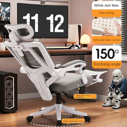 Sedia ergonomica da ufficio in mesh con supporto lombare, sedia da scrivania per computer a schienale alto per adulti, poltrona operativa confortevole per lunghe sessioni