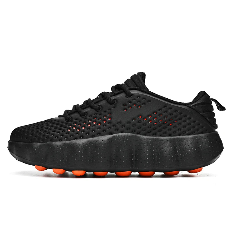 Men's Comfortable Casual Sneakers with Foot Sensing Massage Technology Women's Sports Breathable Lightweight Training Shoes