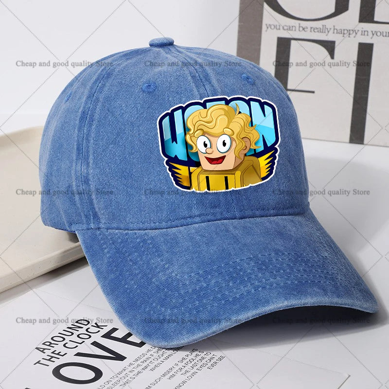 Wojan Team Baseball Cap for Women men Summer Adjustable Sun Hat boy girl Anime Cute Retro Sunbonnet Adult Headgear birthday Gift