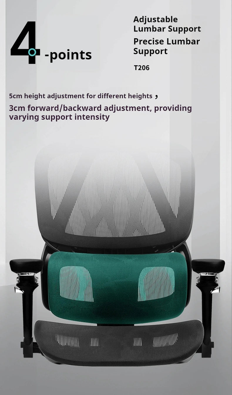 Sedia da gaming ergonomica con poggiatesta 8D, supporto lombare 3D, braccioli 9D, sedia da computer in rete reclinabile a 145° per ufficio e gaming