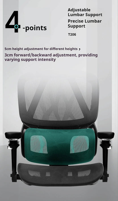 Sedia da gaming ergonomica con poggiatesta 8D, supporto lombare 3D, braccioli 9D, sedia da computer in rete reclinabile a 145° per ufficio e gaming
