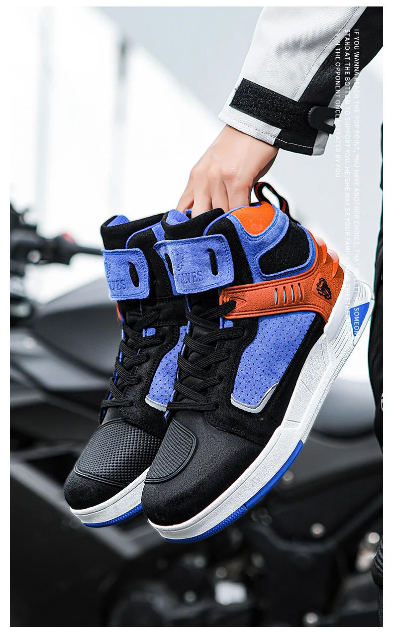 Motorcycle Boots 2026 New Men and Women Motorbike Riding Shoes Breathable Biker Boots Motorboats Motorcycle Shoes Boots