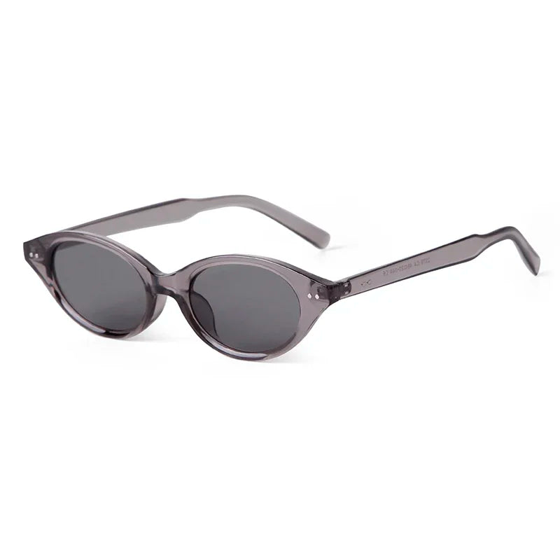 Trend Tortoise Shell Cat Eye Sunglasses 2025 Women Men Brand Designer Sun Glasses Cateye Rivets Narrow Frame Shades Female UV400
