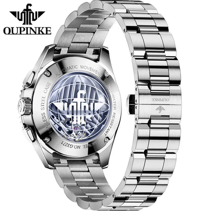 OUPINKE Fashion Mens Watches Top Brand Luxury Business Sport Watch Multifunction Automatic Mechanical Men Clock Waterproof Reloj