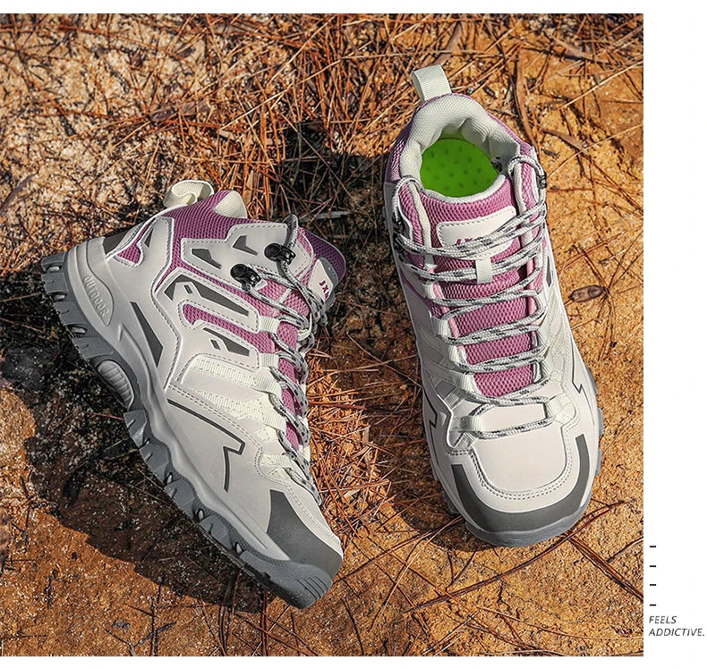 2025 New Hiking Shoes Unisex Outdoor Hiking Sports Shoes Camping Boots Ladies Waterproof Walking Shoes Non-slip Hiking Shoes