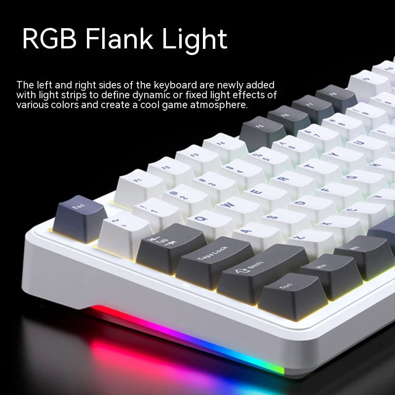 AULA F87 Pro Mechanical Keyboard 2.4g/Usb/Bluetooth Tri Mode Wireless 87 Key 5 Layer Silencing Filling Suitable For Gam Original
