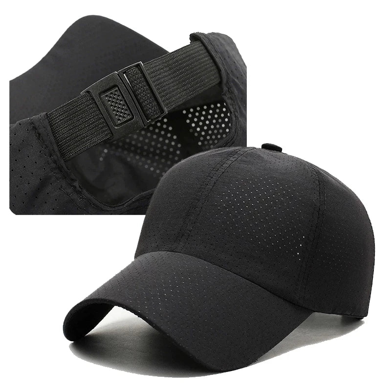 Mesh Quick Dry Cap Men Running Sports Baseball Cap Women Golf Tennis Cap Outdoor Jogging Breathable Sun Hat