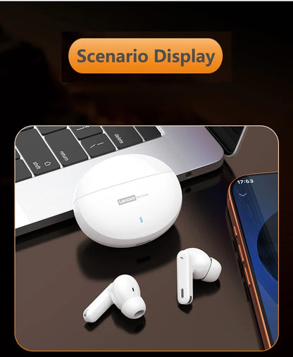 Écouteurs Lenovo LE253 TWS sans fil Bluetooth 6.0 ANC, réduction du bruit, son HiFi, casque de jeu et de sport avec micro