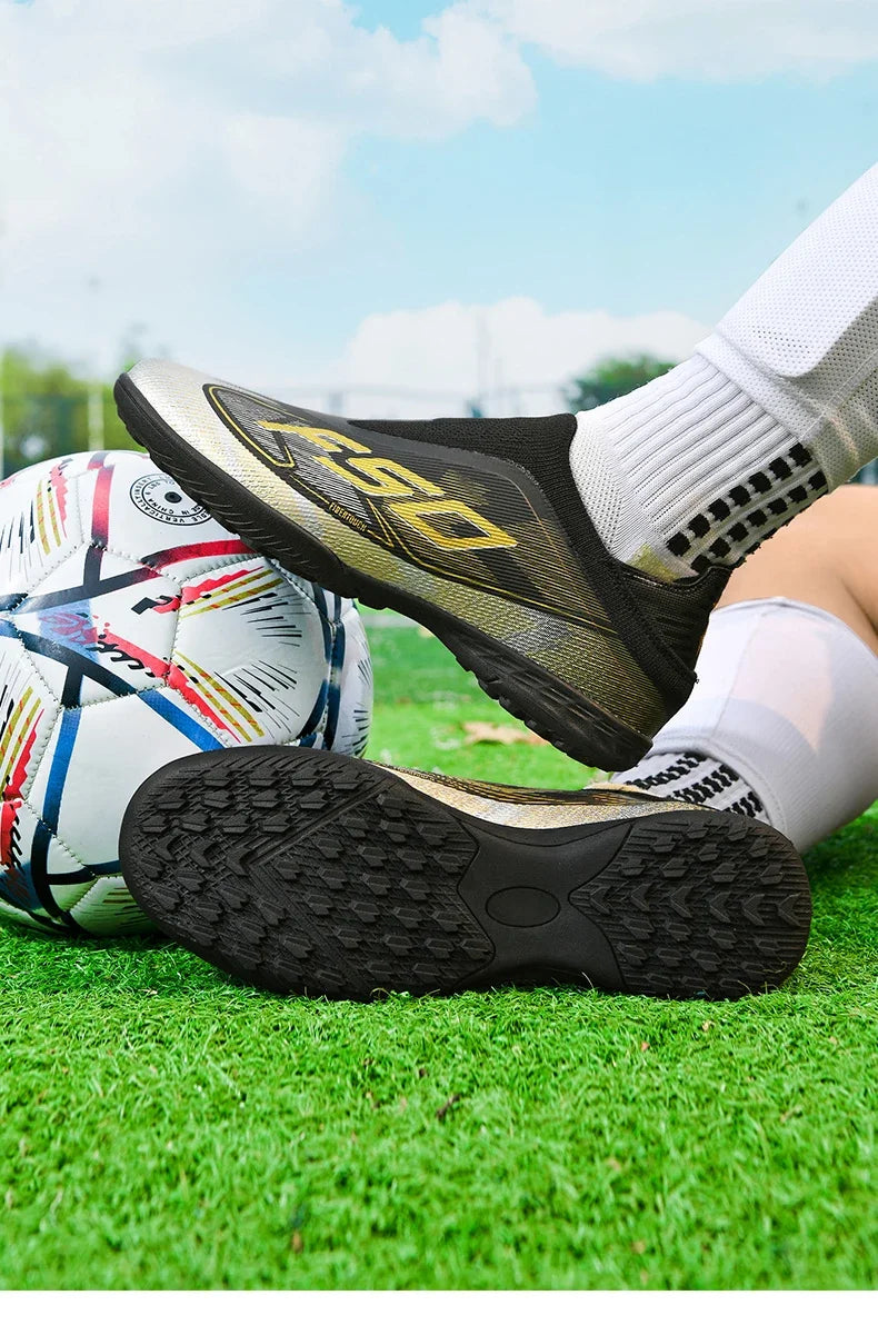 Men New Indoor TF Football Boots High Quality Training Original Male Breathable Non Slip Soccer Shoes Turf Futsal Football Shoes