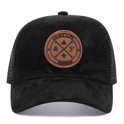 Summer Mesh Baseball Cap Women Men Letter Patch Snapback Hat Casual Breathable Unisex Street Hip Hop Trucker Caps