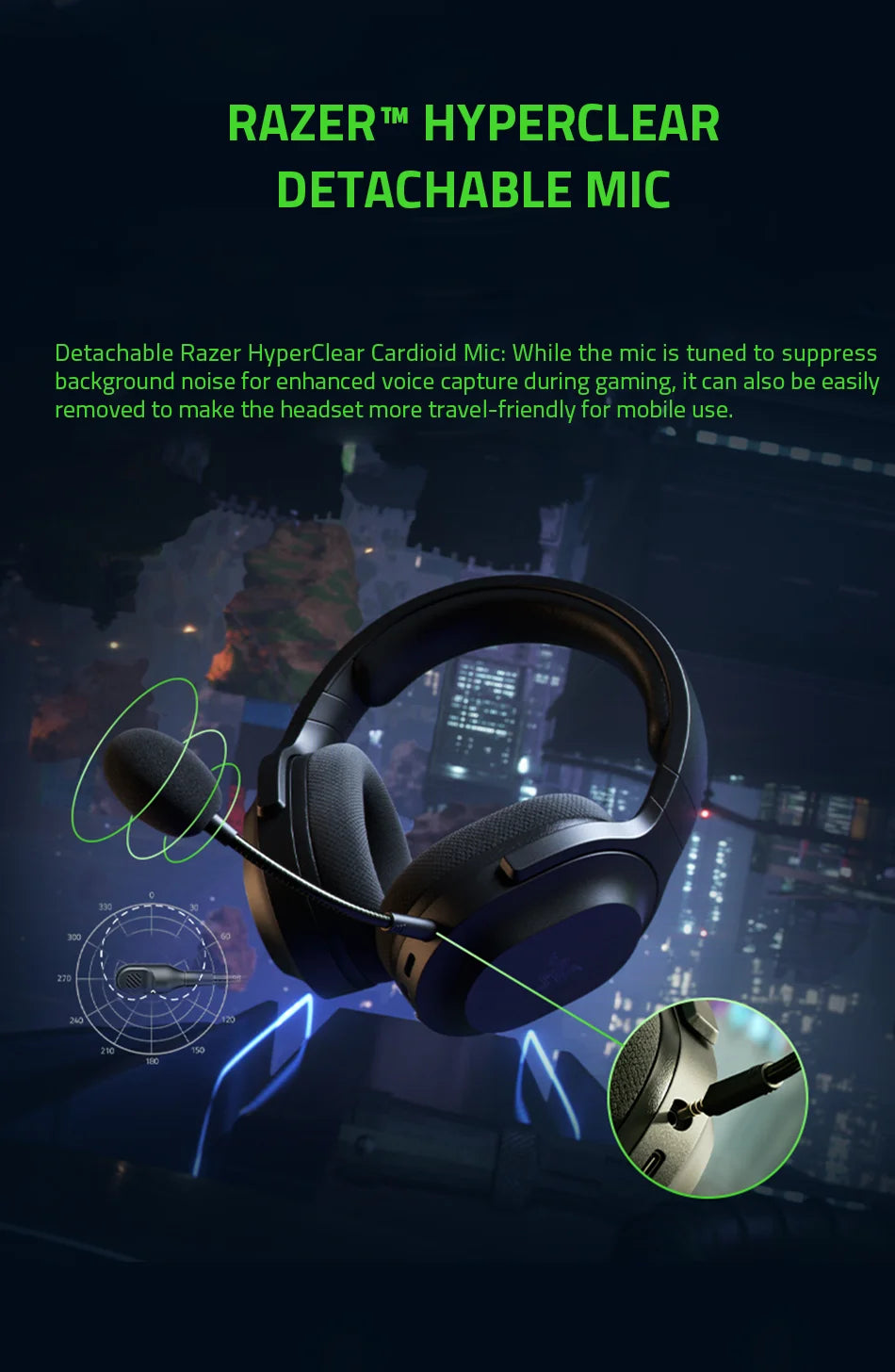 Razer Barracuda X Wireless Gaming Mobile Headset 2022 Model 2.4GHz Wireless + Bluetooth - Lightweight 250g - 40mm Drivers