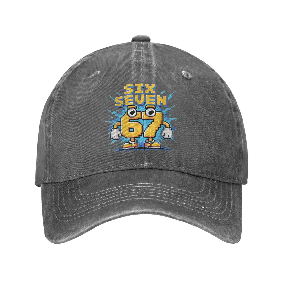 67 „Meme Brainrot Six Seven Kids Gaming Gen Alpha Sun“ beisbolo kepurė, kasdieninė vyriška „trucker“ kepurė, didmeninė prekyba, dizainas, lauko „snapback“ kepurė