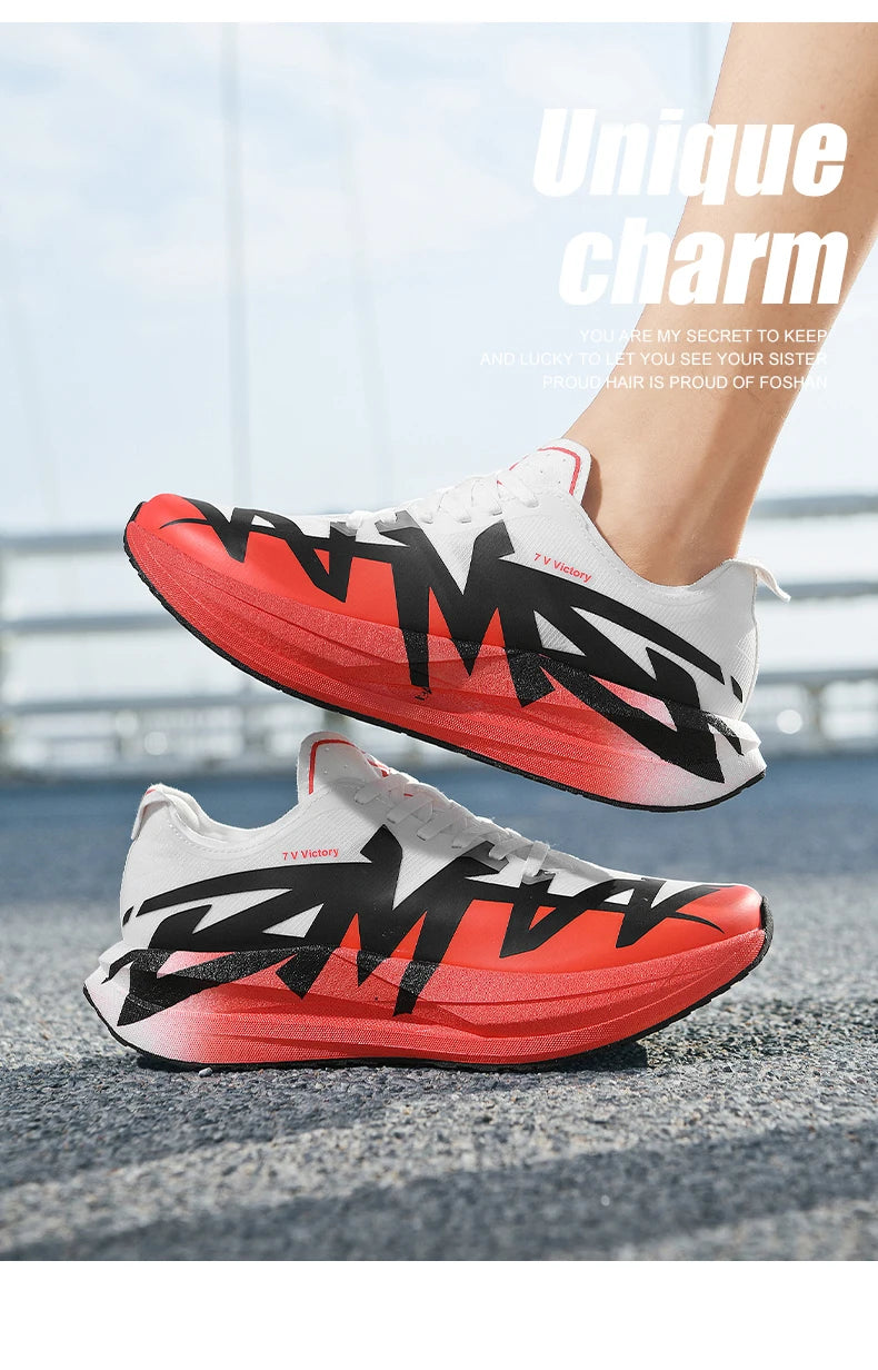 Men's Sports Shoes, Casual Running Shoes, Unisex Jogging Shoes, Popcorn Outsole, Lightweight Breathable Sports Shoes, Women's Non-Slip Shock-Absorbing Athletic Running Shoes Size 34-44