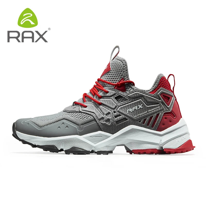 RAX Running Shoes Men & Women Outdoor Sport Breathable Lightweight Sneakers Air Mesh Upper Anti-Slip Natural Rubber Outsole