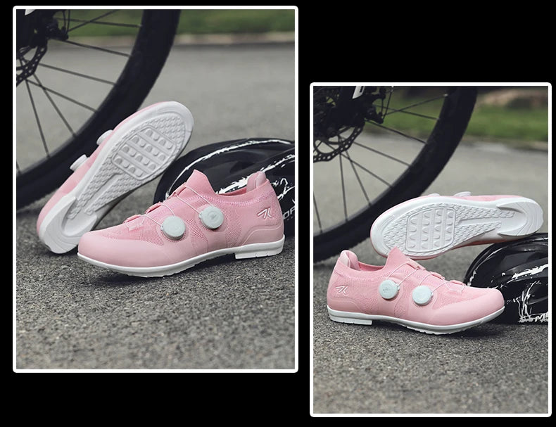 Professional Men's Cycling MTB Shoes Route Cleats Speed Road Bike Sneakers Racing Women Flat Bicycle Mountain SPD Biking Footwear