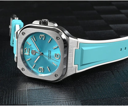 San Martin 40mm Classic Luxury Sport Watch Distinctive Square Case Stainless Steel Men Watch Automatic Mechanical 10 Bar SN0074