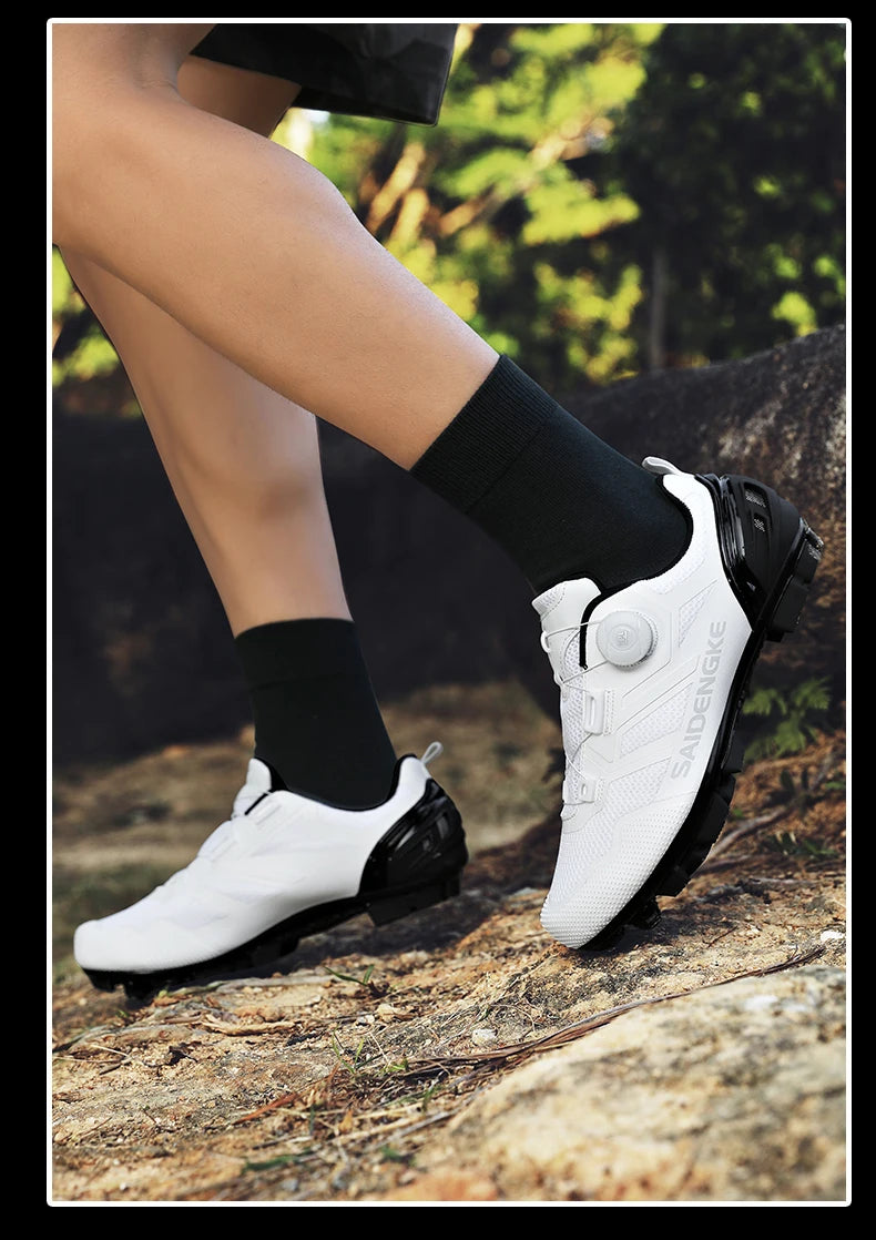 Nouvelles chaussures de cyclisme unisexes, professionnelles, légères, luxueuses, originales, pour route, VTT, course, vélo de mode, vélo de ville, sports de rue