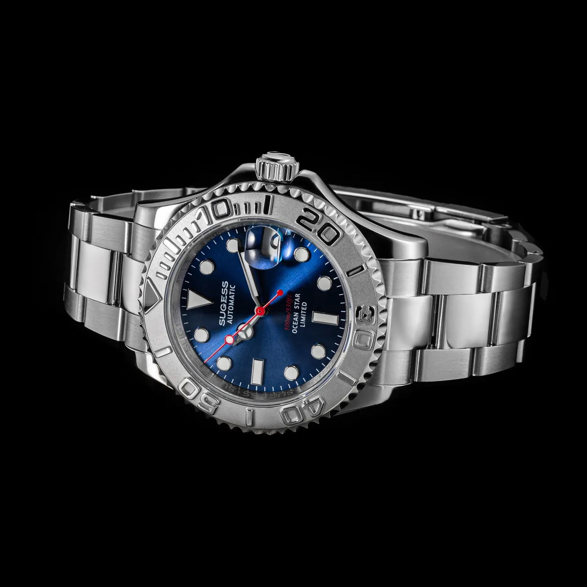 Sugess New Diving Men's Watch Automatic Mechanical Wristwatches 10Bar NH35A Movement Sapphire Luminous Ceramic Bezel S450-2 2025