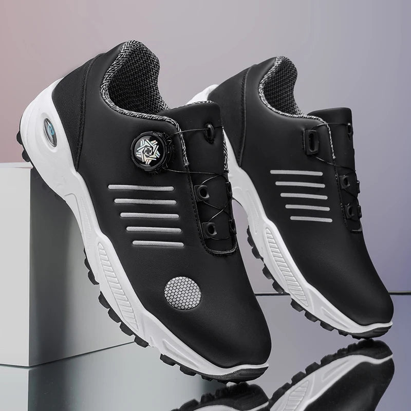 Chaussures de sport sans lacets pour hommes, avec amorti d'air, antichoc, antidérapantes, pour le golf, l'entraînement en extérieur, les trajets professionnels, chaussures polyvalentes pour hommes 9