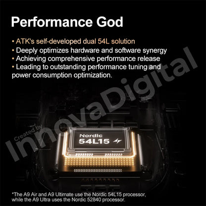 ATK Dragonfly A9 Ultimate bezdrátová herní myš A9 Air PAW3950 ultralehká ergonomická e-sportovní myš pro hráče FPS CSGO A9 Ultra