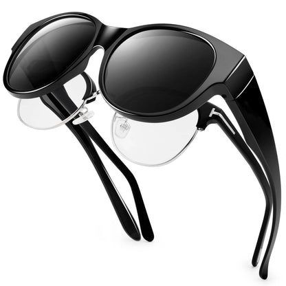 Polarized Sunglasses Fit Over Glasses, Sunglasses for Women to Go Over Glasses Lightweight-SG0179