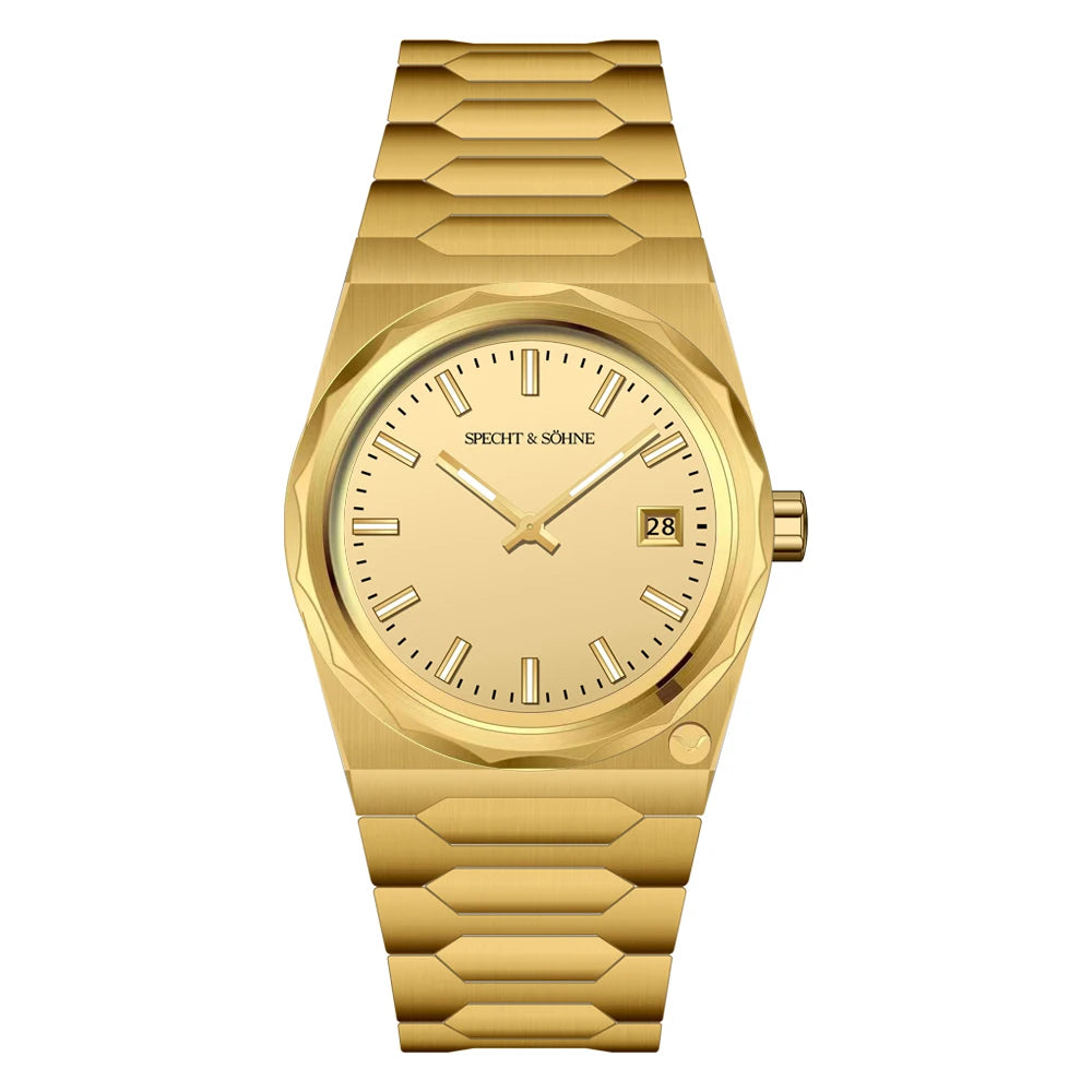 2025 New Arrivals Specht & Söhne 222 Gold Watches For Men Super Slim Steel Sapphire Classic Quartz Watch Relogio Masculino 37MM
