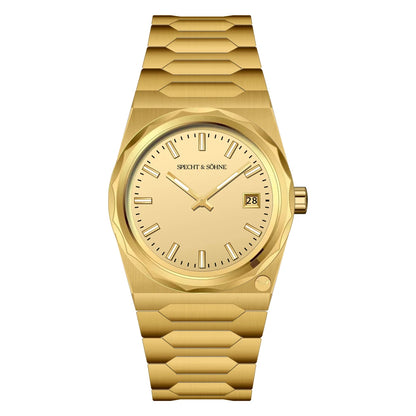 2025 New Arrivals Specht & Söhne 222 Gold Watches For Men Super Slim Steel Sapphire Classic Quartz Watch Relogio Masculino 37MM