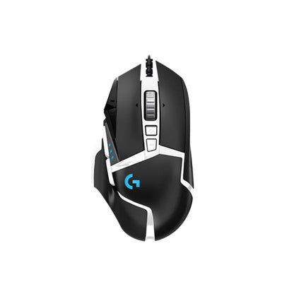 Logitech G502 HERO trådbunden gamingmus för e-sport, mekanisk mus med RGB-belysning, justerbar balans och programmerbara makron för Battle Royale