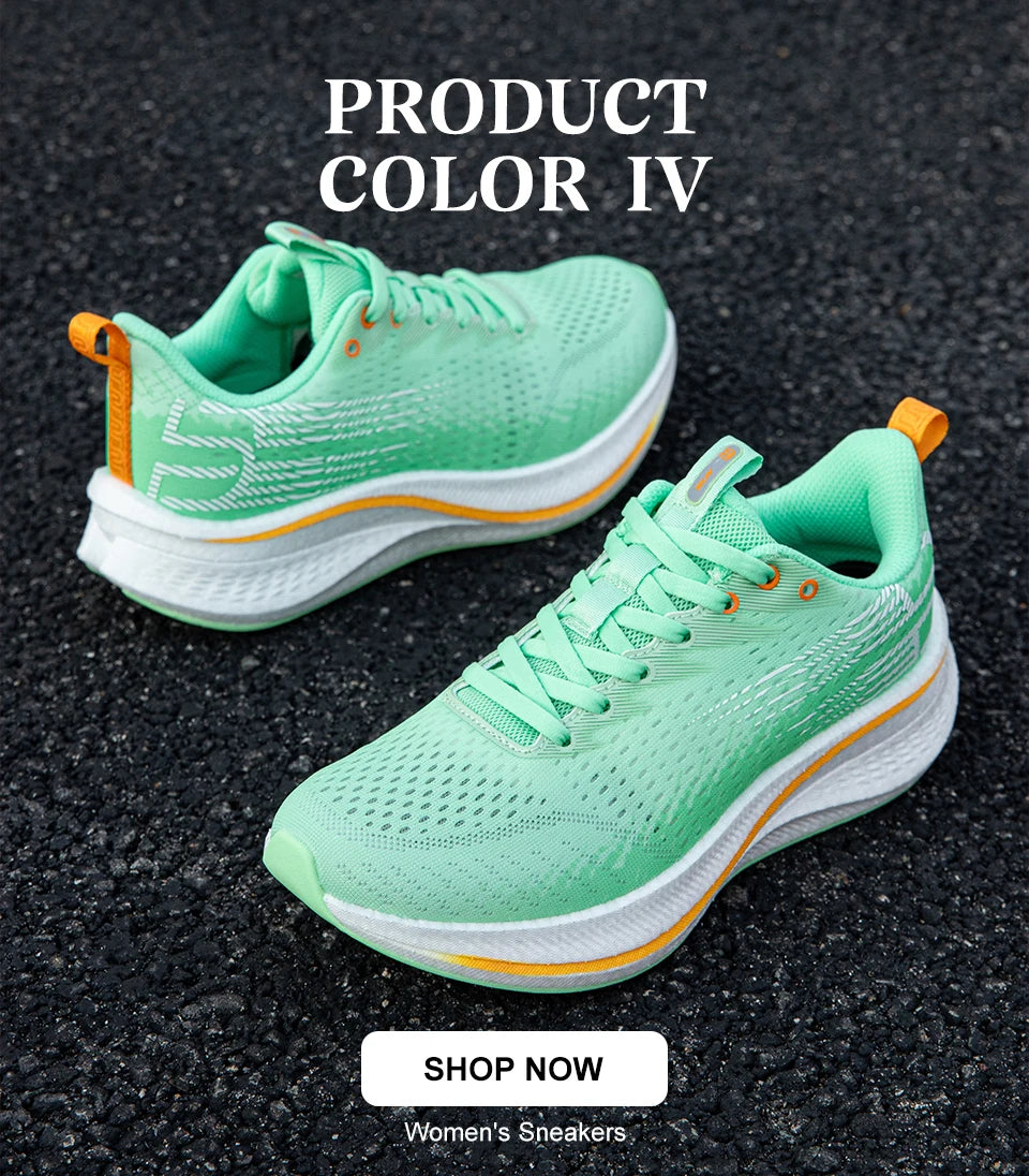 Baasploa Damen-Laufschuhe für Profis, Outdoor, Carbon-Platte, rutschfeste Sportschuhe, Damen-Freizeitschuhe, atmungsaktive Jogging-Sneaker