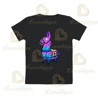 Cartoon-T-Shirt für Jungen und Mädchen, Fortnite-T-Shirt Battle Royale 3D, 3 bis 14 Jahre, Victory Royale, Gaming-Oberteil für Kinder und Teenager