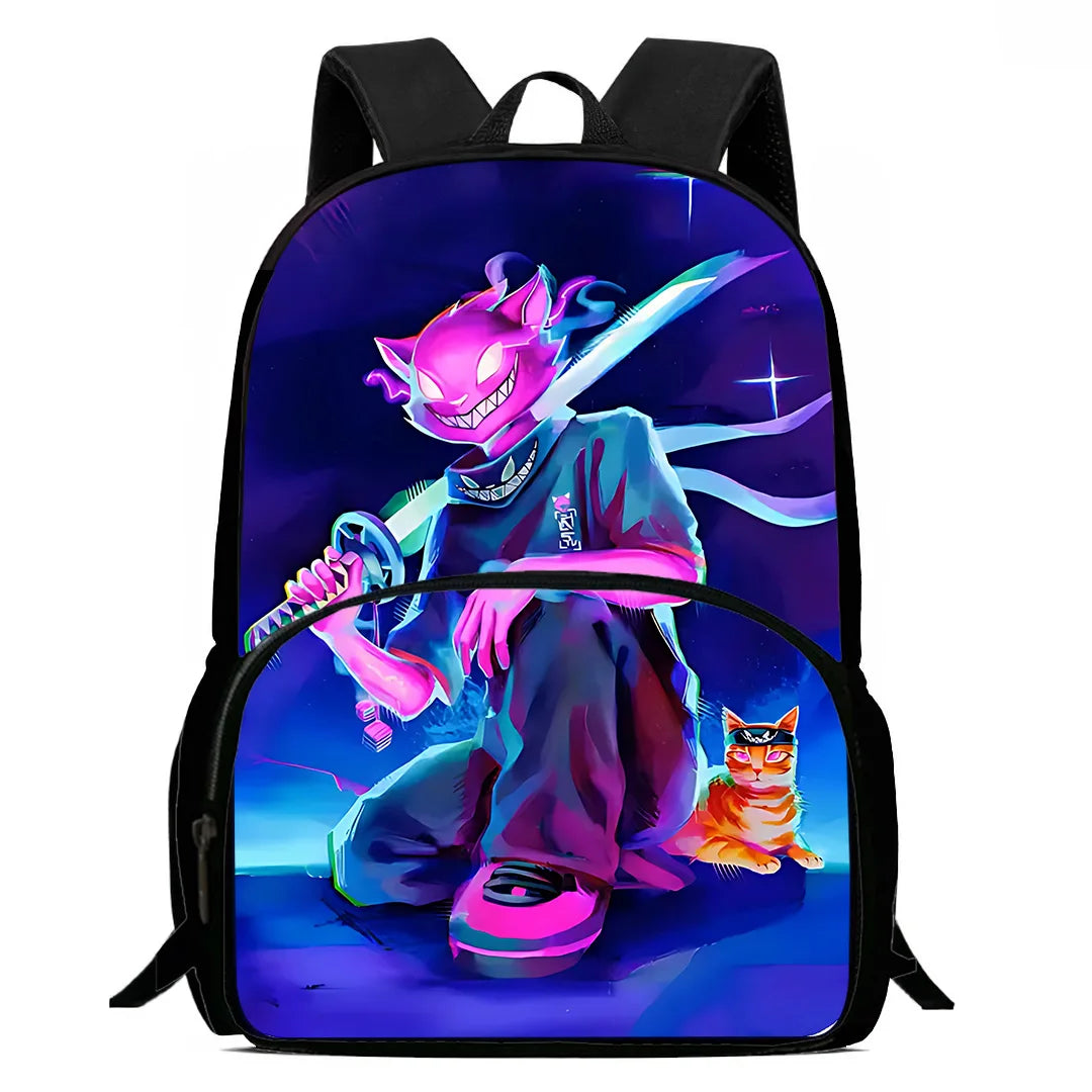 Hot Game Design Child Backpacks Lunch Bag Pencil Case Pupil Large Capacity School Bags For Boy Girl Best Gift F-FortniteS