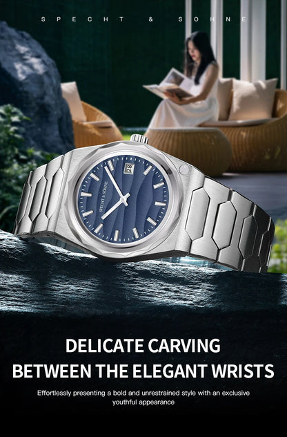 2025 New Arrivals Specht & Söhne 222 Gold Watches For Men Super Slim Steel Sapphire Classic Quartz Watch Relogio Masculino 37MM