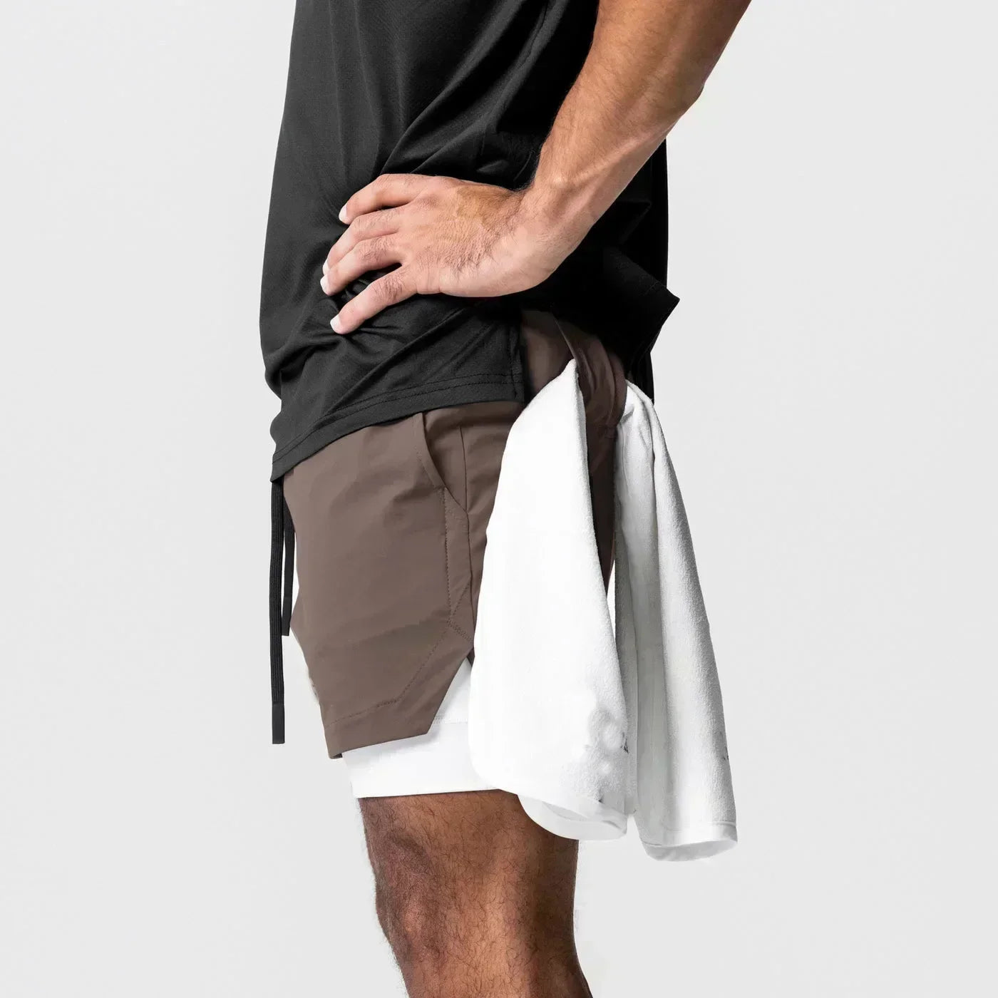 2026 Dragon Ball Anime Men's Shorts Sportswear Quick Dry Gym Pants Double-layer 2 in 1 Shorts Y2k Summer Breathable Streetwear