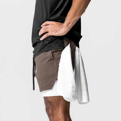 2026 Dragon Ball Anime Men's Shorts Sportswear Quick Dry Gym Pants Double-layer 2 in 1 Shorts Y2k Summer Breathable Streetwear