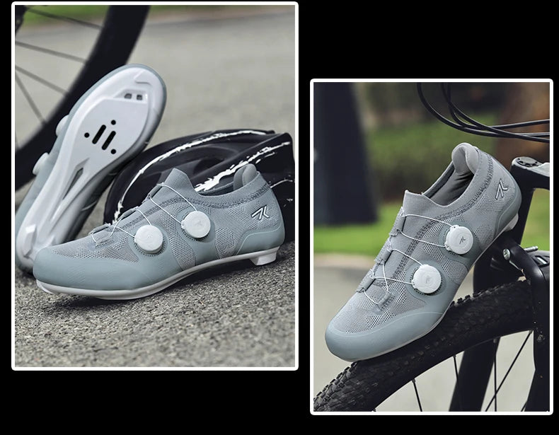Professional Men's Cycling MTB Shoes Route Cleats Speed Road Bike Sneakers Racing Women Flat Bicycle Mountain SPD Biking Footwear