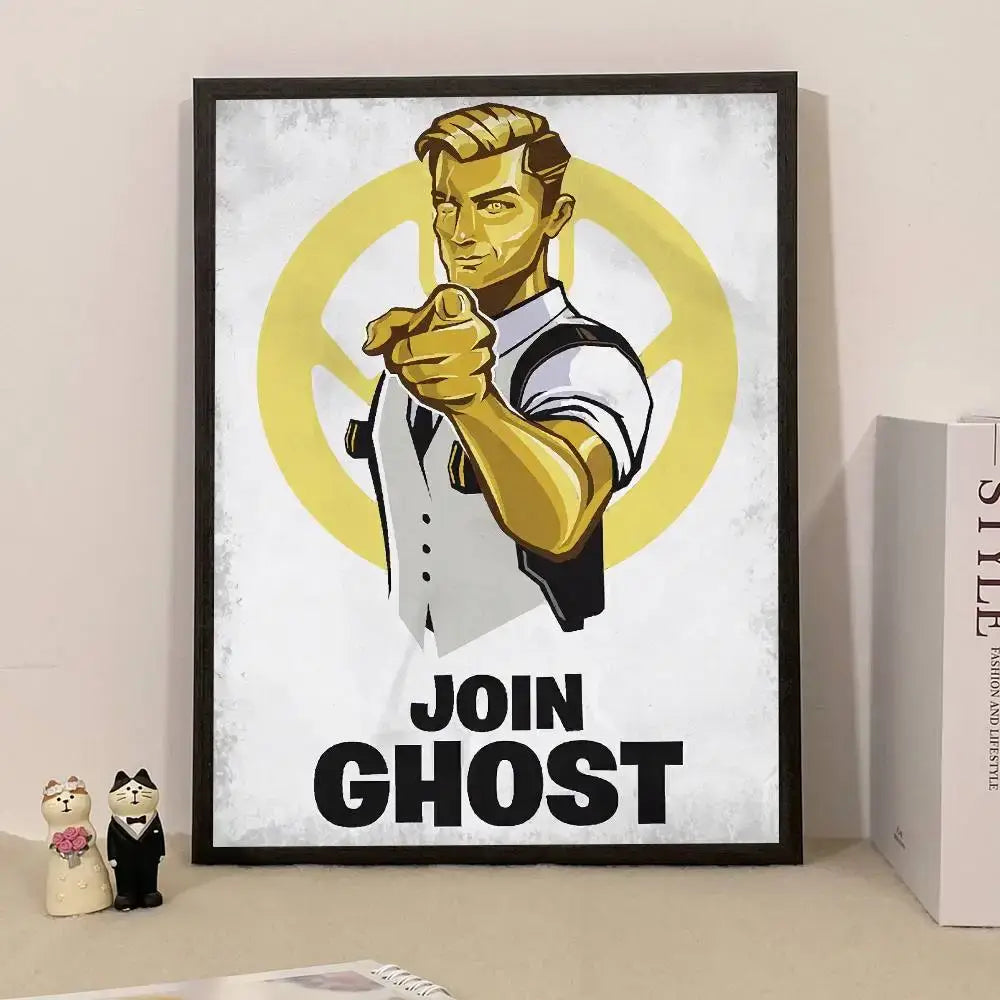 Game F-Fortnite Poster Surprise Home Decoration Picture Wall Art for Study Living Room Decor