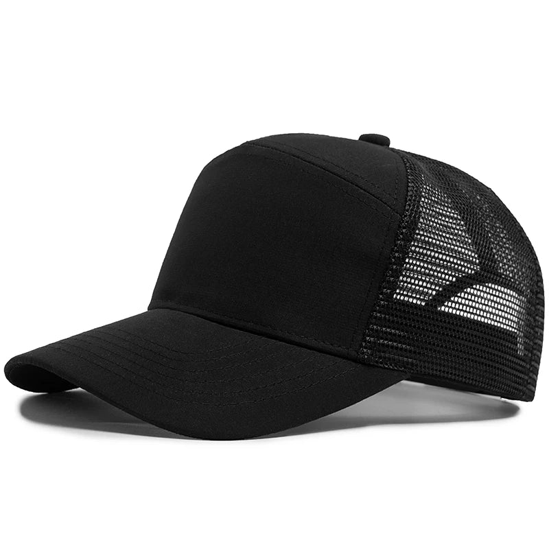 Letní 7panelová baseballová čepice, módní hiphopové síťované čepice, pánské truckerské čepice, kšiltovky, hardtop, snapback, dámské, unisex, cool, nová značka