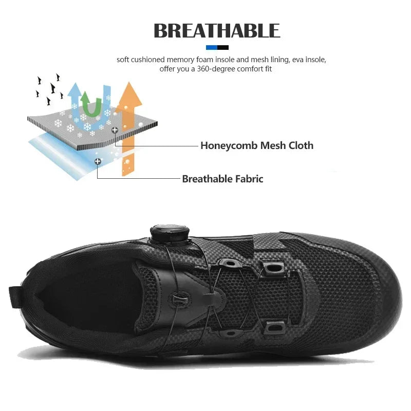 Professional Men Mtb Cycling Shoes White Racing Self-Locking 2024 Speed Road SPD Bicycle Sneakers New Women Flats Cleats Shoes
