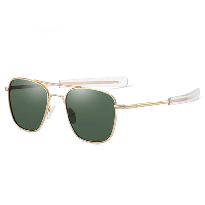 Retro Sunglasses Men Metal Frame Polarized Lens Sun Glasses Male Classic Driving Pilot Brand Design  Anti-Glare  Sunglass UV400