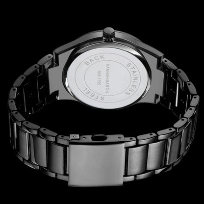 Zegarek męski Hannah Martin, koperta ze stali nierdzewnej, mechanizm kwarcowy, tarcza o średnicy 41 mm, styl biznesowy, z funkcją kalendarza (imitacja)