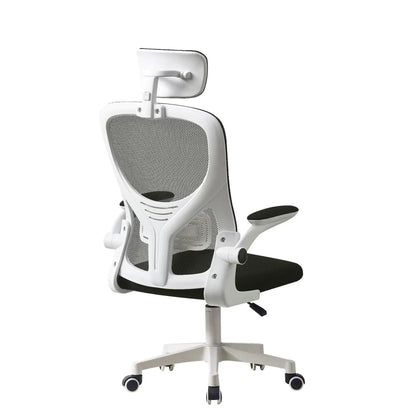 Chaise de Bureau Ergonomique et Confortable pour Étudiant, Tabouret à Dossier pour Gamer