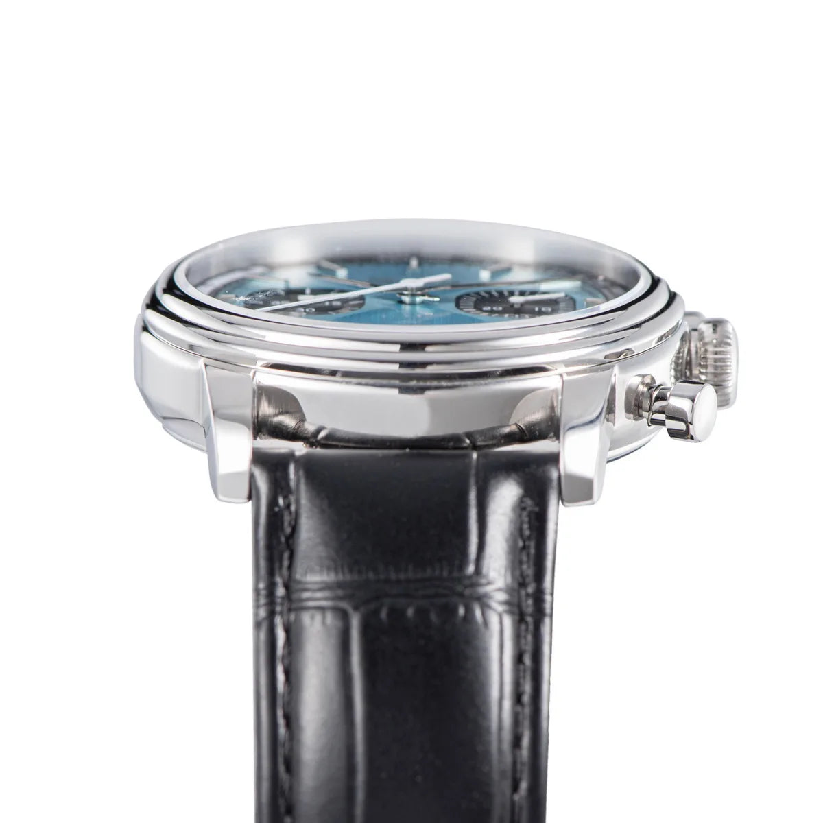 Sugess Men's Pilot 1963 Wristwatch ST1906 Chronograph Handwind Movement Domed Sapphire Waterproof Power Reserve Lume V2