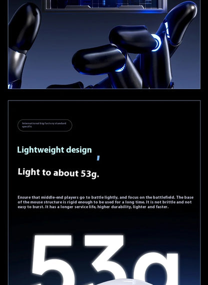 MCHOSE M7 Ultra Ergonomic Gaming Mouse PAW3950 Super Sensor TOPSPEED 8000Hz Polling Rate Lightweight Design Realtek Master Mice