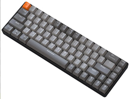 FREEWOLF K68 Mechanical Keyboard,Bluetooth Wireless,Blue and Red Switches,Hot-swswap,Small Size Mini Keyboard