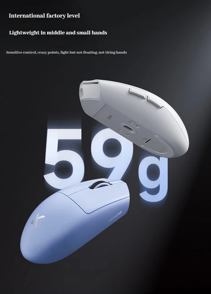 MCHOSE G3 V2 Pro trådløs gamingmus, tri-mode Bluetooth, 800mAh, genopladelig, let, tilpasset ergonomi, esportsmus