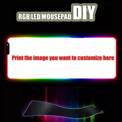 World Of Warcraft LED Backlight Gaming Mousepad Gamer Mousepads RGB Mouse Pad Non-Slip Rubber Deskmats Keyboard Desk Mat WOW